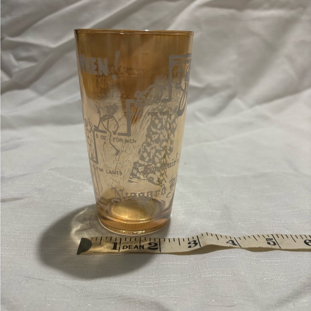Vintage Amber Glass Tumbler